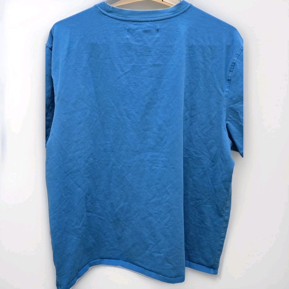 The Simpsons Bart Simpson Basketball Embroidered T Shirt Blue Mens 3XL Stretchy! - Picture 6 of 6